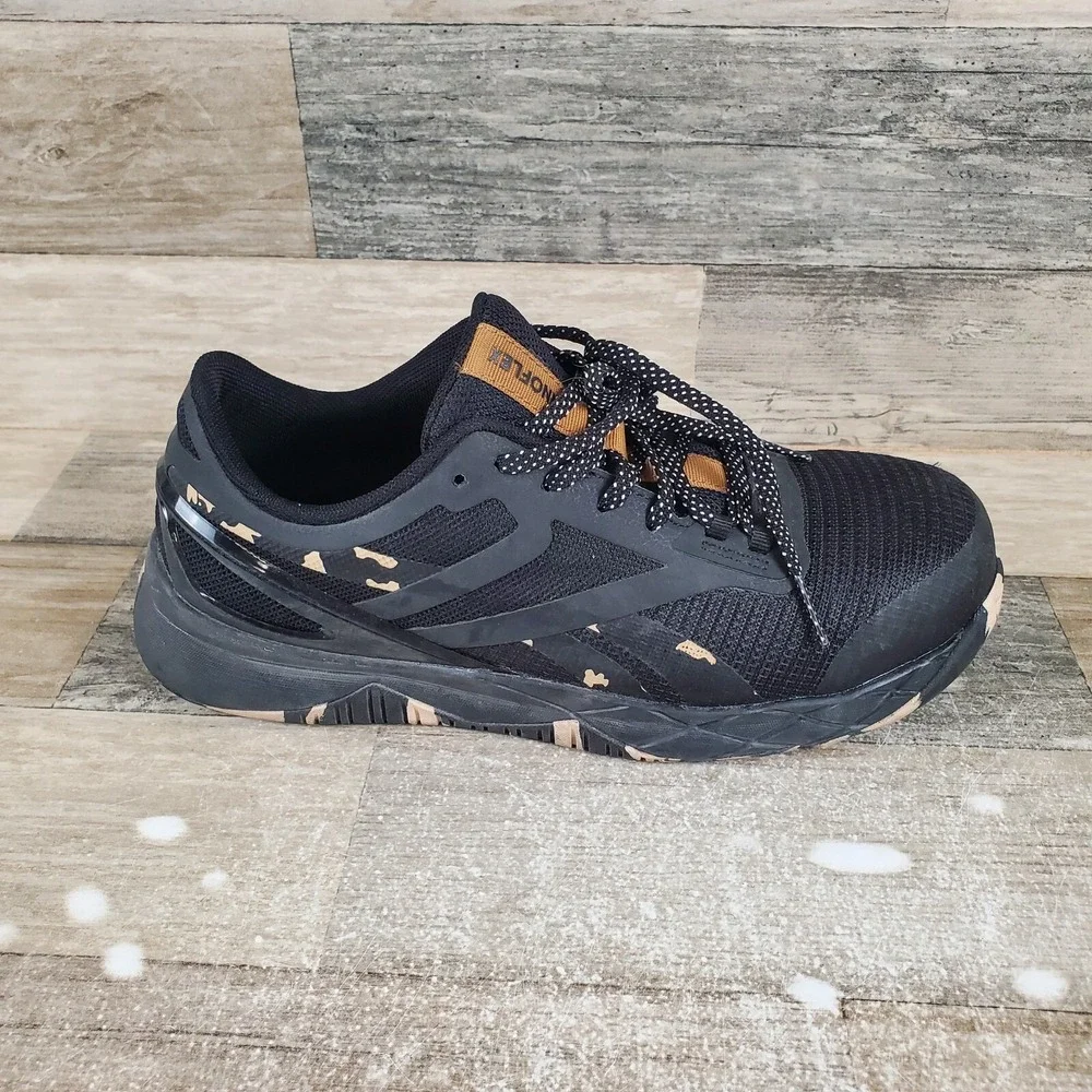 Reebok Nanoflex TR Womens Work Shoes Sz 7.5 W Composite Safety Toe Black Sneaker